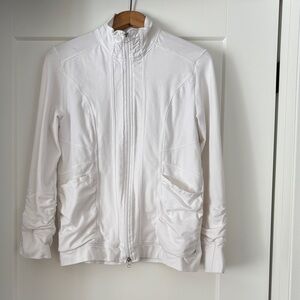 Neon Buddha White Jacket - size L with pockets.